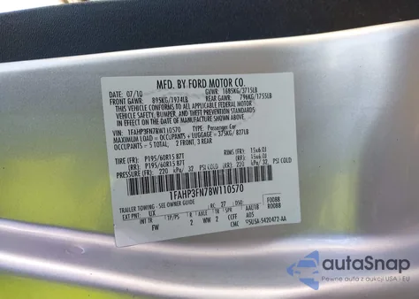 2011 Ford Focus Se from USA, damaged, VIN 1FAHP3FN7BW110570
